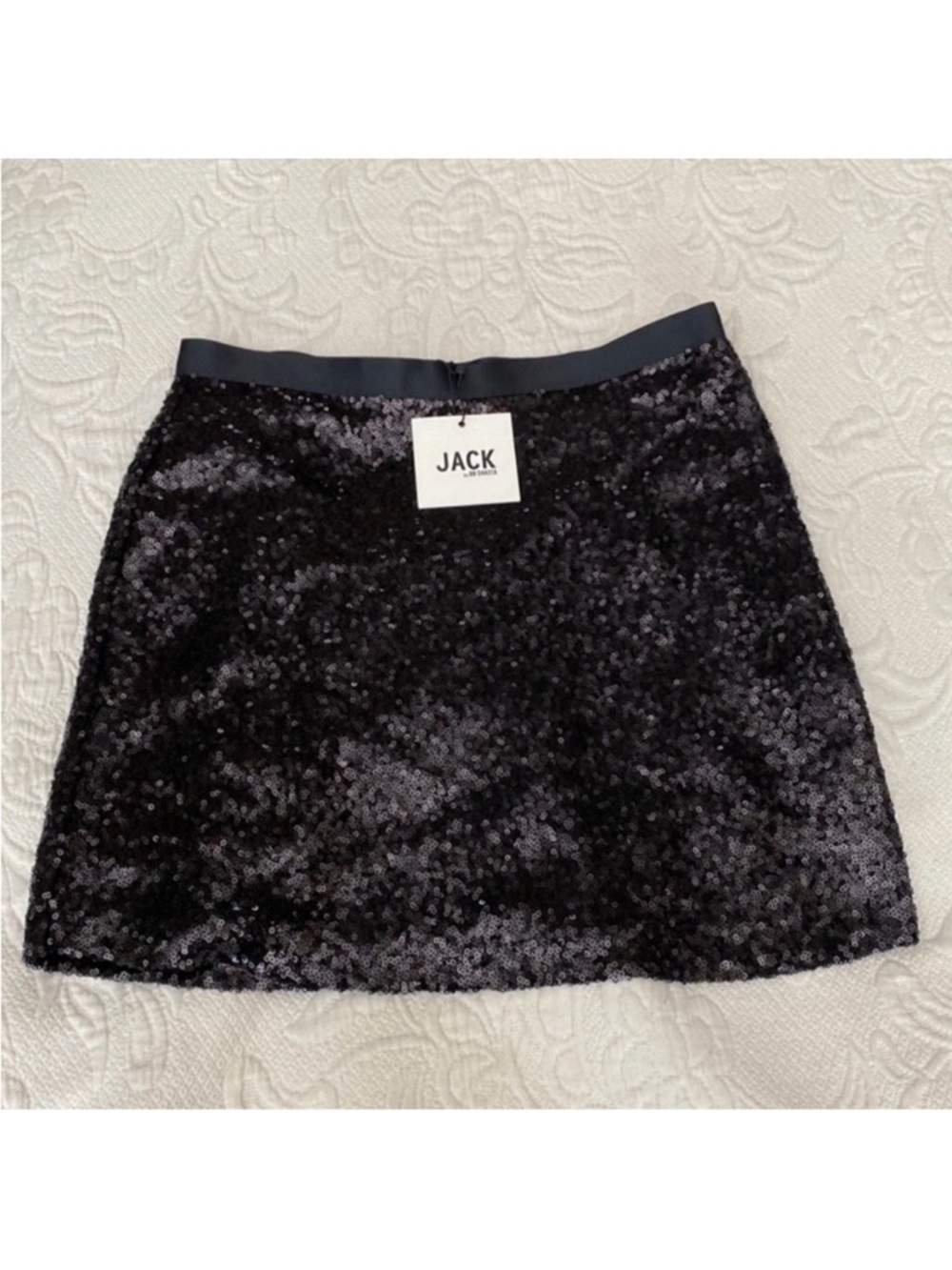BB Dakota Jack Black Sequin Mini Skirt